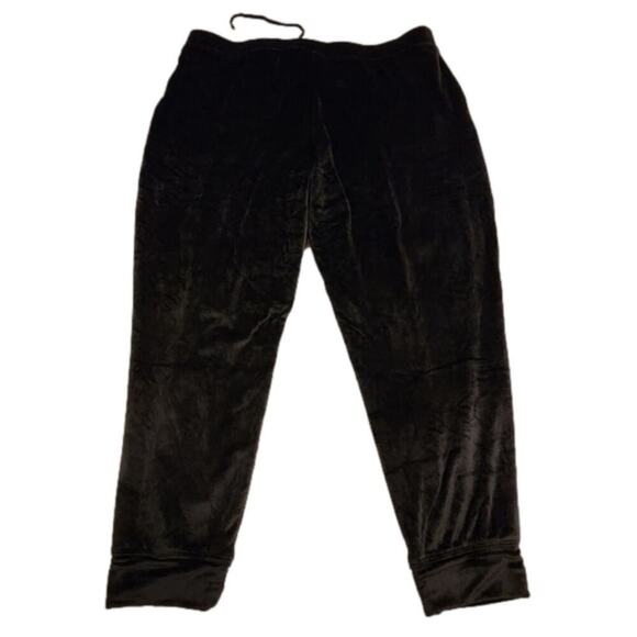 House Of Harlow 1960 Nicole Richie Black Velvet Velour Jogger Pants plus size 1X - Picture 2 of 9
